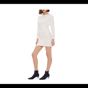 TopShop Long Sleeve White BodyCon Mini